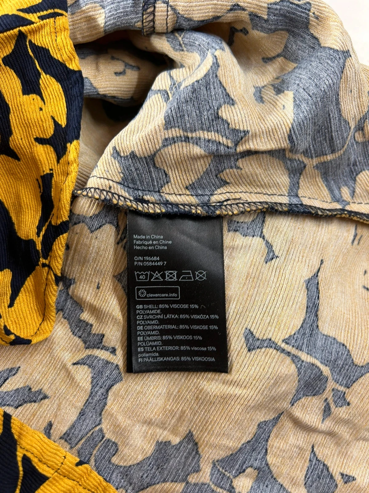 Gele zwarte lange mouwen blouse h&m – photo 11